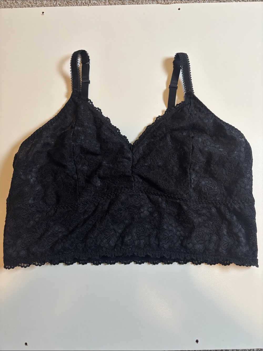 Torrid curve Wireless Black Lace Bralette with Adjustable Straps size 3